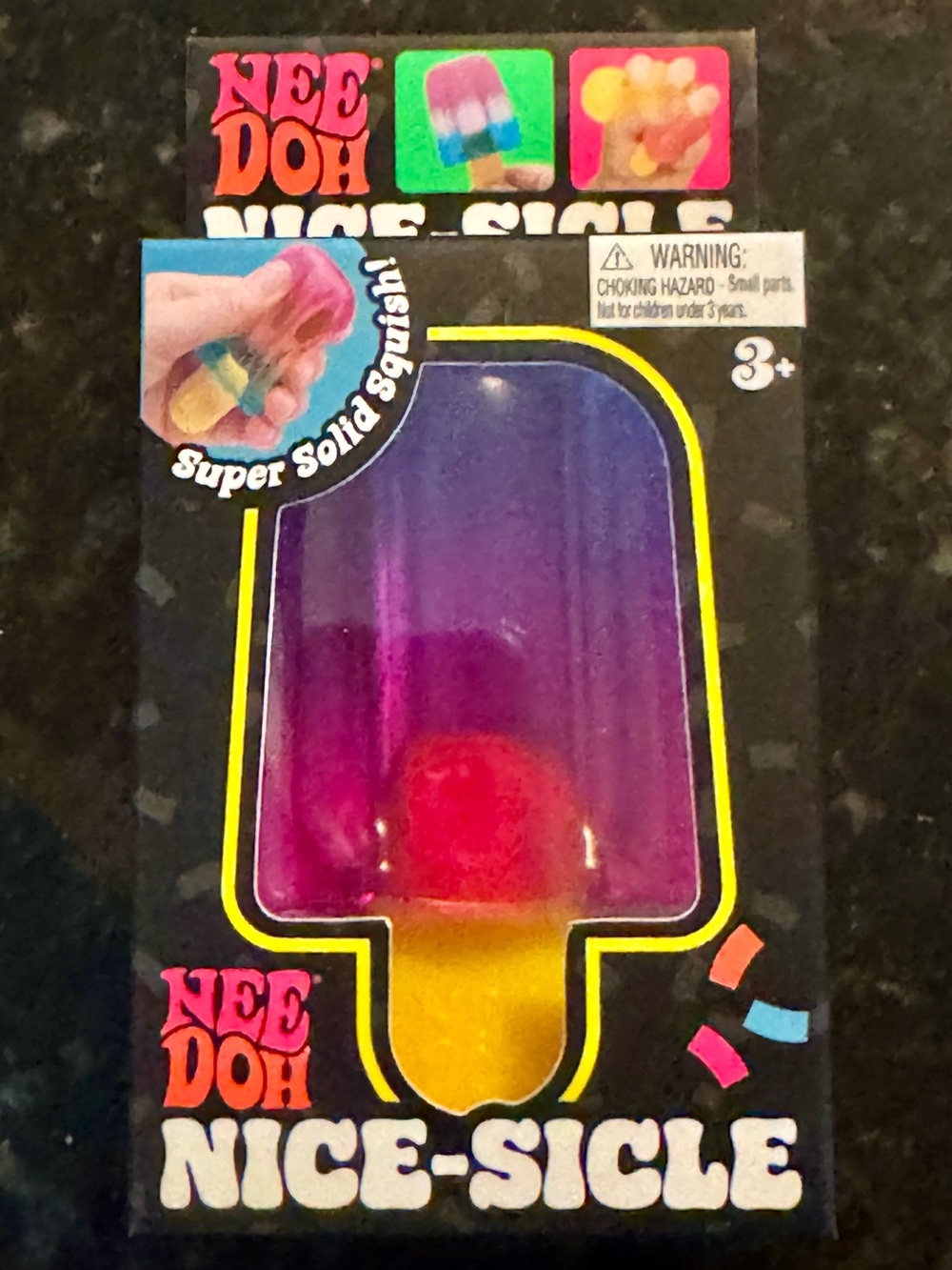 Nee Doh Nice-Sicle Kids Toy - Purple, Pink & Yellow
